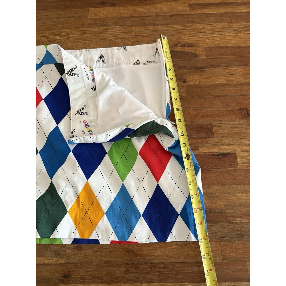 Royal and Awesome Womens Size 12 Golf Skort King of Diamonds Argyle Skirt - Picture 13 of 16